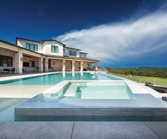 Category: Elevated Pool and/or Spa Structure By: Cascade Custom Pools, Austin, Texas