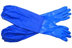 PVC Long Cuff Oil Resistant Gloves work to keep hands warm during cold weather. See more suggestions below.