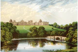 Croome Park in Worcestershire, England, as it appeared back in Lancelot Brown’s day, from an original painting by Benjamin Fawcett and Alexander Francis Lydon. This foreground scene, which appears so exquisitely natural, is actually an enormous, man-made water feature built both for its serene aesthetic and to solve the estate’s drainage problems.