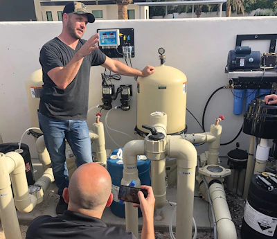 Hands-on education sessions in the field, as shown here, help members keep their technical skills sharp.