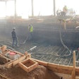 Shooting the ADA swimming pool at The Ridge at Pinehurst Assisted Living Facility, Lakewood, Colo. Significantly reduced dust in an enclosed interior allowed the contractor to use more than one nozzleman and other trades to continue working within the same space, ultimately accelerating the job.