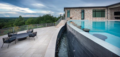 Category: ELEVATED POOL AND/OR SPA STRUCTURE By: Cascade Custom Pools, Austin, Texas