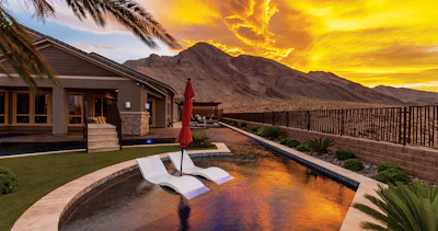 Category: GEOMETRIC By: California Pools of Las Vegas, Las Vegas, Nev.