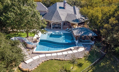 Category: Pools With a Vanishing Edge By: Leisure Living Pools, Frisco, Texas