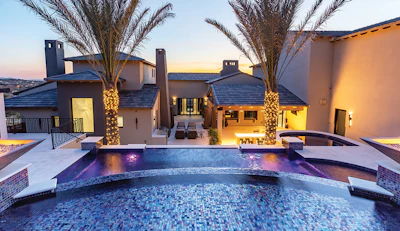 Category: POOLS WITH A VANISHING EDGE By: Flowing Wells Landscape & Pools, Chandler, Ariz.