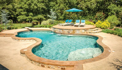 Category: VINYL-LINED POOLS By: Burton Pools & Spas, Fort Smith, Ark.
