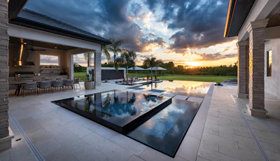 Category: POOLS WITH A VANISHING EDGE By: Ryan Hughes Design Build, Tampa, Fla.