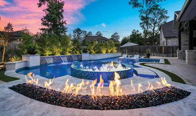 Category: GEOMETRIC By: Backyard Oasis, Tomball, Texas