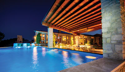 Category: GEOMETRIC By: Claffey Pools, Southlake, Texas