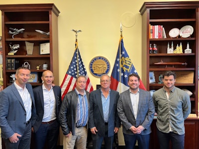 Members of the Coalition met with representatives from Georgia Representative Earl Carter's office. Shown from left to right: Radek Kaczor, High Sierra Pools; Viktor Nekoranee, High Sierra Pools; Jeff Gormada, Premier Aquatics; Doug Winkler, Winkler Pool Management; Jason Davison, PHTA; Tommy Reynolds, staffer from Representative Carter's office.