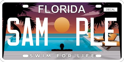 Fl Swims License Plate Art 2022