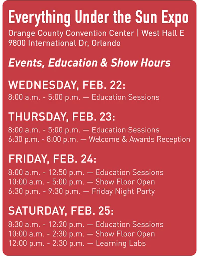 Show Schedule Lg
