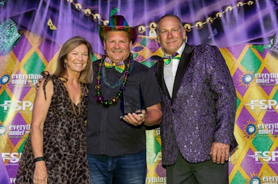 Photo (from L to R): FSPA Board Vice President Deidre Bedford, 2022 Person of the Year Ben Evans, and FSPA Board President Don Ball.