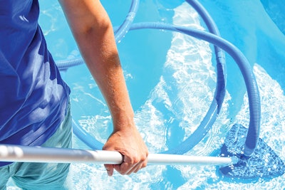 In some trials, black algae literally detached from pool walls to be vacuumed up with debris.