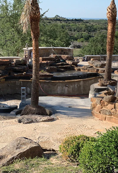 The gorgeous update comes to fruition. All told, the renovation cost about $500,000. Regardless of cost, remodeling your own pool offers the kind of freedom many pool builders unfortunately rarely have the opportunity to experience.
