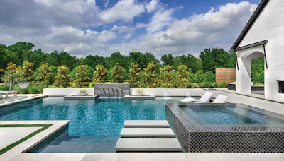 Category: Geometric | By: Riverbend Sandler Pools, Plano, Texas