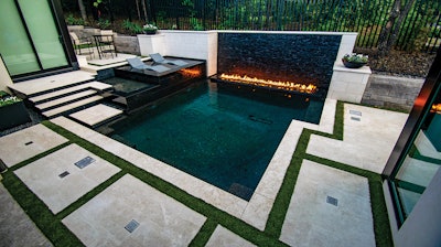 Category: Geometric | By: Claffey Pools, Southlake, Texas