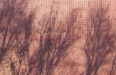 Una vista aérea de un diseño de barras de refuerzo de fibra de vidrio.