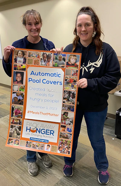 Automatic Pool Covers Pack Away Hunger Event 1