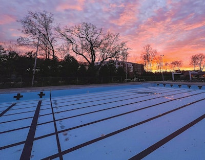 Project complete: Despite the harsh Wisconsin winter conditions, the new liner was installed on time, ready for the May 2024 opening of the swim season.