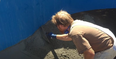 Because vermiculite retains so much moisture, on my first pass, I leave the surface rough to speed up evaporation.