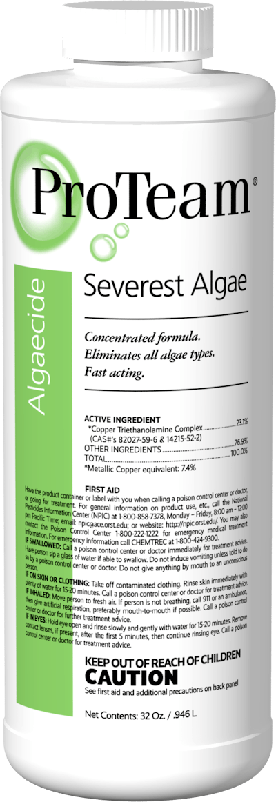 Pro Team Severest Algae Treatment Quart Size
