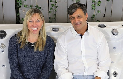 Pettis Pools is currently on its second generation. Pictured here is Julie Pettis, executive vice president and owner, alongside John Napodano, president and owner.