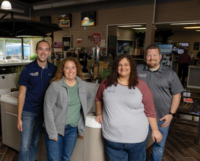 Some leading employees at All Seasons: Larry Grening, Nickki Ceh, Mallory Bjekich-Wachowski and Steve Smith.