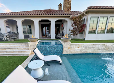 Category: Spas Built in Conjunction with Swimming Pools | By Claffey Pools, Denton, Texas