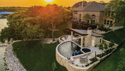 Category: Geometric | By Claffey Pools, Denton, Texas