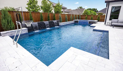 Category: Geometric | By Riverbend Sandler Pools, Plano, Texas