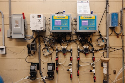 Chemtrol chemical controllers and associated controls.
