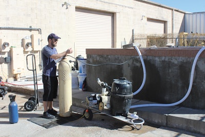 Hyperchlorination method.