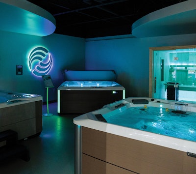 The wet test room was expanded, giving customers the opportunity to try before they buy.