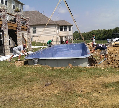 It may take several attempts of setting and re-lifting the shell to best fit the subgrade.