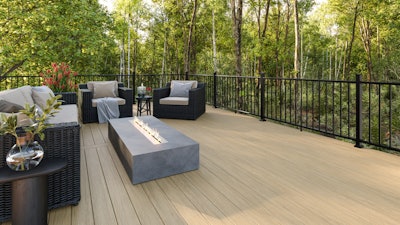 Summit Decking with Surestone technology in Color Cliffside.