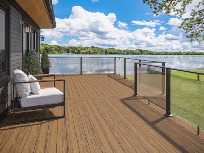 Voyage Sedona Glass Rail with Continuous Top Rail.