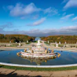The breathtaking fountains at Versailles in fall. This was without doubt the greatest water feature in the world with a budget (adjusted for today’s dollars) almost beyond comprehension. A vast system of pumps, aqueducts, reservoirs and artificial lakes was created to raise water from the Seine nearly 450 feet to gravity-feed the fountains and pools. The city-building-size “Marly Machine” — a massive pump powered by the Seine’s own current — was the spectacular centerpiece of the system.