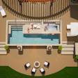 Thursday Pools Mack Daddy Pool Aerial With Water People
