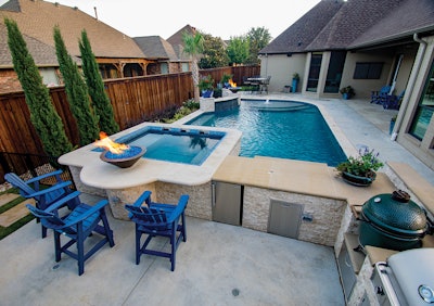 Three small properties, three captivating spaces for people to enjoy themselves outside.