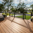 MoistureShield's Traverse Railing, in the color Satin Black.