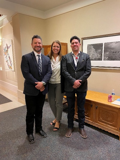 Left to Right: Representative Sanchez, Casey McGovern, Marco Serna (New Mexico)