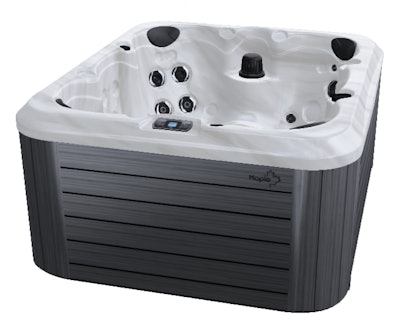 Pictured is the M421 spa model from Maple Spas.