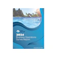 2024 Pool Hot Tub Business Operations Survey Report cover with swimming pool background