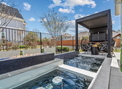 Category: Small Backyard Installations (less than 1500 sq. ft.) | By Venture Custom Pools, Plano, Texas