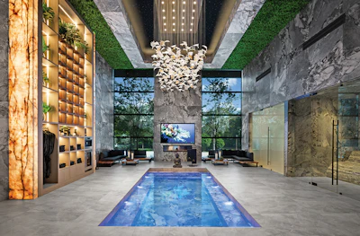 Category: Standalone Spas | By Ike’s Carter Pools, Oakland Park, Fla.