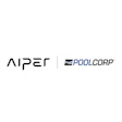 Aiper and PoolCorp corporate logos side by side in black and blue