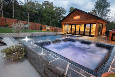 Category: Spas Built in Conjunction with Swimming Pools | By Pool Rx, Carrollton, Ga.