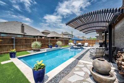 Category: Small Backyard Installations (less than 1500 sq. ft.) | By Pulliam Pools, Fort Worth, Texas