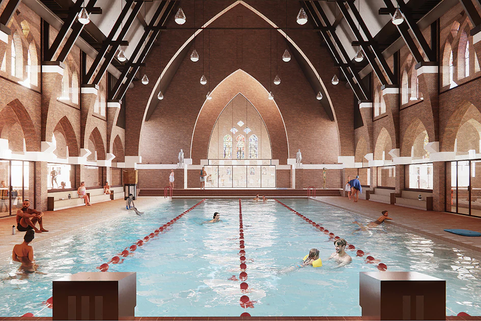 Chruchie Pool Transforming a Church Into a Community Pool | AQUA Magazine